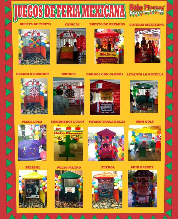 juegos de kermes, juegos de feria mexicana